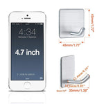 Supvox Self Adhesive Hooks, Heavy Duty Stainless Steel Waterproof Towel Hooks Stick on Hooks Wall Hangers Sticky Hooks for Hanging Bathroom Kitchen Home-4 Packs