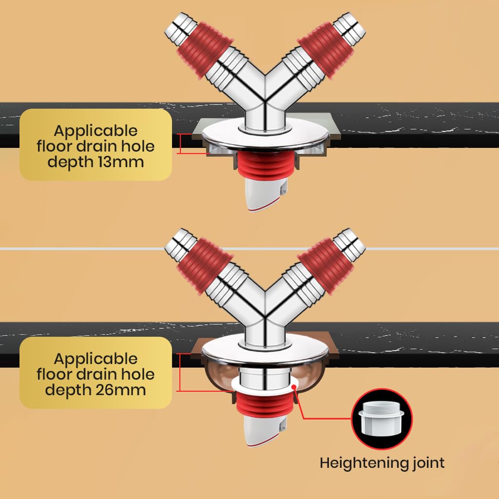 HASTHIP 3-Way Magnetic Drain Connector