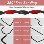 HASTHIP Silicone Water Stopper for Shower with 39 in Self Adhesive Barrier Strip | Bendable TPE Threshold