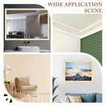 HASTHIP Trim Sticker for Home Decor featuring 3D Embossing | 3 in x 30 ft Self-Adhesive Border