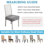 4Pcs Dining Chair Cushioned Seat Chair Cover Elegant Jacquard Grey Cover Stretchy Dacron Seat Cover for Cushioned Seat Chair, Cushioned Dinning Chair