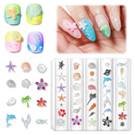HASTHIP 3D Silicone Nail Molds for Ocean Beach Charms with 36 Designs | DIY Resin Art