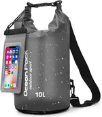 HASTHIP® 10L Waterproof Dry Bags with Waterproof Phone Pouch for Swimming, Roll Up Closure with Quick Release Buckle & Shoulder Strap, Floating Dry Bag for Swim, Beach, Travel
