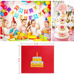 HASTHIP Greeting Card for Birthday with Pop Up 3D Cake Design and Envelopes 3PCS Set