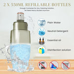 HASTHIP Microfiber Spray Mop for Floor Cleaning with 400ml Tank and 360° Rotatable Head