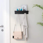 HASTHIP Wall Key Holder for Entryway featuring 6 Hooks and Anti Drop Basket | 304 Stainless Steel