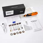 HASTHIP® 45pcs Mini Cordless Drill Machine, Mini Grinding Machine, 900Ah USB Rechargeable 3 Speed Small Drill Machine for Craft, Drill Machines for Engraving/Polishing/Grinding/Cleaning