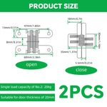 HASTHIP® 2Pcs Hidden Door Hinges for 20mm Thickness Door