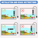 HASTHIP Mini Tank Heater for Small Betta Aquariums with USB Plug featuring 10W 26°C Control