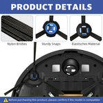 HASTHIP® Side Brushes for ILIFE Robot Vacuum Cleaner Anti-Tangle Nylon Bristles Universal Spare Side Brushes Replacements Side Brushes for V3s Max/A7/A9/A9s/A80Plus/A10s/L100/B5max/X787/X800.
