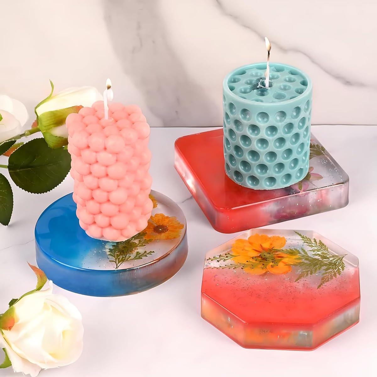 Resin Moulds for Heart Photo Frame, Love Frames Silicone Casting Mould, Epoxy Resin Art Mould for Lover Wedding Birthday Gift DIY Making Clay Crafts