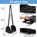 HASTHIP Airplane Footrest for Travel with Adjustable Hanging Straps & Eye Mask | Comfortable Leg Rest
