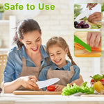 HASTHIP Kids Bread Cutter Set for Montessori Learning with 4 Child Safe Serrated Tools | Food Grade PP