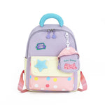 HASTHIP® Mochila Infantil para Niñas 2-4 Años,Mochila Preescolar Linda para Guardería y Jardín de Infancia,Ligera y Cómoda el Día a Día - Morado