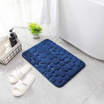 HASTHIP Bathroom Mats 9 Pcs 30x30cm for Wet Floors with Drain Holes | DIY Anti Slip Assembly