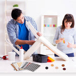 HASTHIP Screw Covers for Furniture with 864 Self Adhesive PVC Caps | 16 Color Wood Stickers