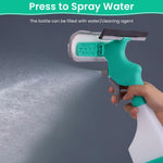 HASTHIP Window Cleaning Brush with Dual-Sided Head and Built-In Spray Bottle for Glass | Multi-Surface Tool for Tracks and Mirrors
