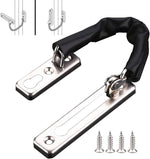 HASTHIP Security Door Chain Lock for Apartments with 6.2 in Chain and Screw Fix Design