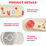 HASTHIP Cloth Hanger for Wall with 7 Hooks featuring Dual-Row Design and Suction Cup Hold | Multicolor Organizer