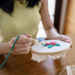 HASTHIP Embroidery Punch Needle Kit for DIY Crafting with Wooden Handle Tools | 35 Pcs Set
