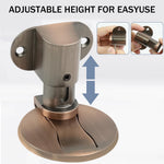 HASTHIP Magnetic Door Stopper for Bedroom and Bathroom featuring Adjustable No Drill Mount | Zinc Alloy Vintage Finish