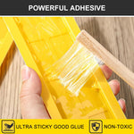 HASTHIP Sticky Fly Trap for Indoor and Outdoor Use with Pre-Glued Panels 8Pcs 22x5cm | Yellow Bug Catcher for Flies and Cockroaches