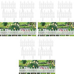 HASTHIP Garden Fence Border Edging for Flower Beds featuring Pointy Stake Connection 12PCS PVC