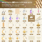 HASTHIP DIY Sun Catchers Making Kit for Adults with 200 Crystal Prism Accessories | Window and Garden Hanging Decor