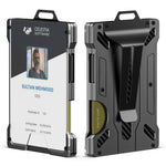 HASTHIP Slim Men's Wallet with RFID Blocking and Push-Up Card Access | Carbon Fiber 9.5cm