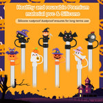 HASTHIP Silicone Straw Caps for Halloween Drinks with 8 Cute Designs 10mm Fit | Dustproof Tip Covers