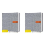 HASTHIP Photo Album for 3x5 to 8x10 Pictures with 40 Self Adhesive Pages | Linen Cover 2 PCS Grey