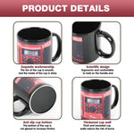 HASTHIP Coffee Mug 330ml for Daily Drinks with Ergonomic Handle and Retro Radio 3D Design