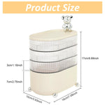 HASTHIP Jewellery Organiser 4 Tier Rotatable Acrylic Box for Accessories and Hair Ties | 2PCS