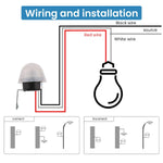 HASTHIP® Auto On/Off Photoresistor Dusk to Dawn LED Bulb
