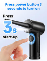 HASTHIP® Compressed Air Duster,3-Gear to 51000RPM Electric Air Duster