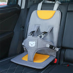 HASTHIP® Asiento de coche infantil plegable y compacto,chaleco de seguridad ligero lino resistente,fácil transportar ideal para viajes y uso diario - Gris