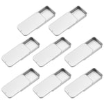 HASTHIP Stainless Steel Sliding Lid Case for Small Item Storage 8Pcs 60x33x11mm | Pocket Travel Organizer