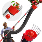 HASTHIP Fruit Picker Pole for Tree Harvesting with 13 ft Telescoping Design and Wearable Basket