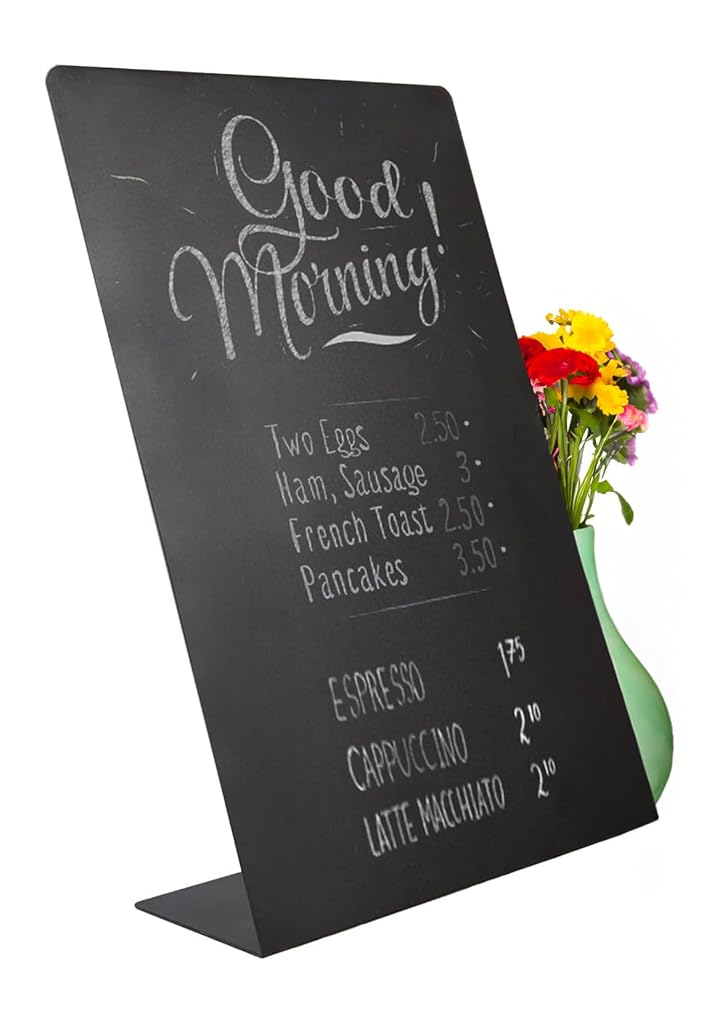 HASTHIP® ize Metal Chalkboard Sign 8.2 x 11.8 inches - Food Signs for Party Buffet