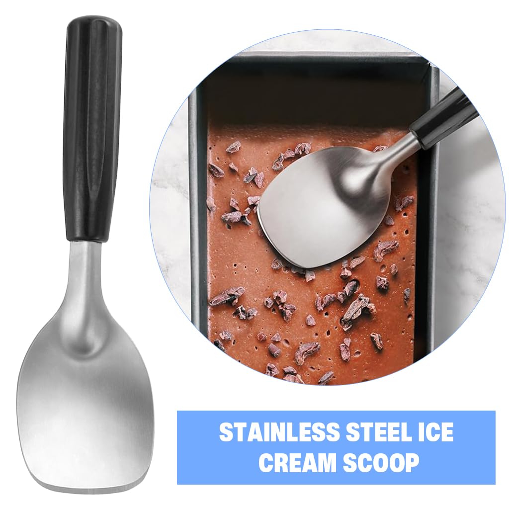HASTHIP Espresso Frothing Spade for Ice Cream and Desserts with 9.9 in Length | Stainless Steel 18/8 and Bakelite Handle
