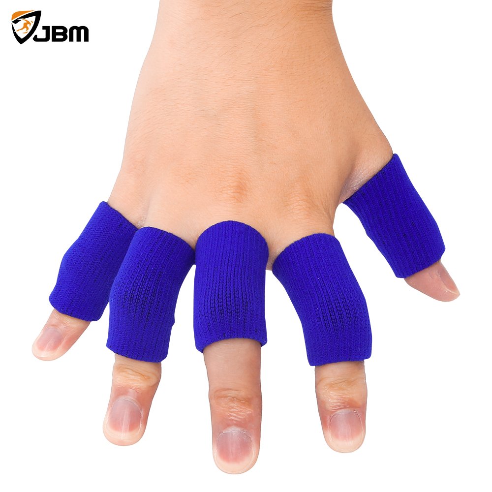 HASTHIP® 5 pair Finger Sleeves Protectors for Pain Relief, Arthritis, Trigger Finger Adjustable Finger Splint Thumb Splint
