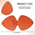 HASTHIP Guitar Pick Holder Case for 32 Picks with Capo Slot in PU Leather | Compact Storage