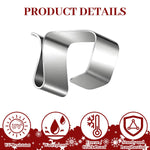 HASTHIP Christmas Light Clips for Outdoor Decorations with Drainage Slot | 50 Stainless Steel Wire Holders