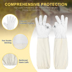 HASTHIP Beekeeping Gloves for Gardening and Landscaping featuring Elastic Cuff and Elbow-Length Protection | Anti-Slip Thickened Fabric for Men and Women