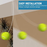 HASTHIP Cricket and Baseball Training Device with 3 Balls for Reflex and Coordination | Door Hanging Indoor & Outdoor Striking Practice Tool