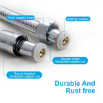 HASTHIP Shower Hose for Bathroom Use with Leak-Proof Connectors and 1.5 Meter Stainless Steel Flexibility | 2 Pack Set