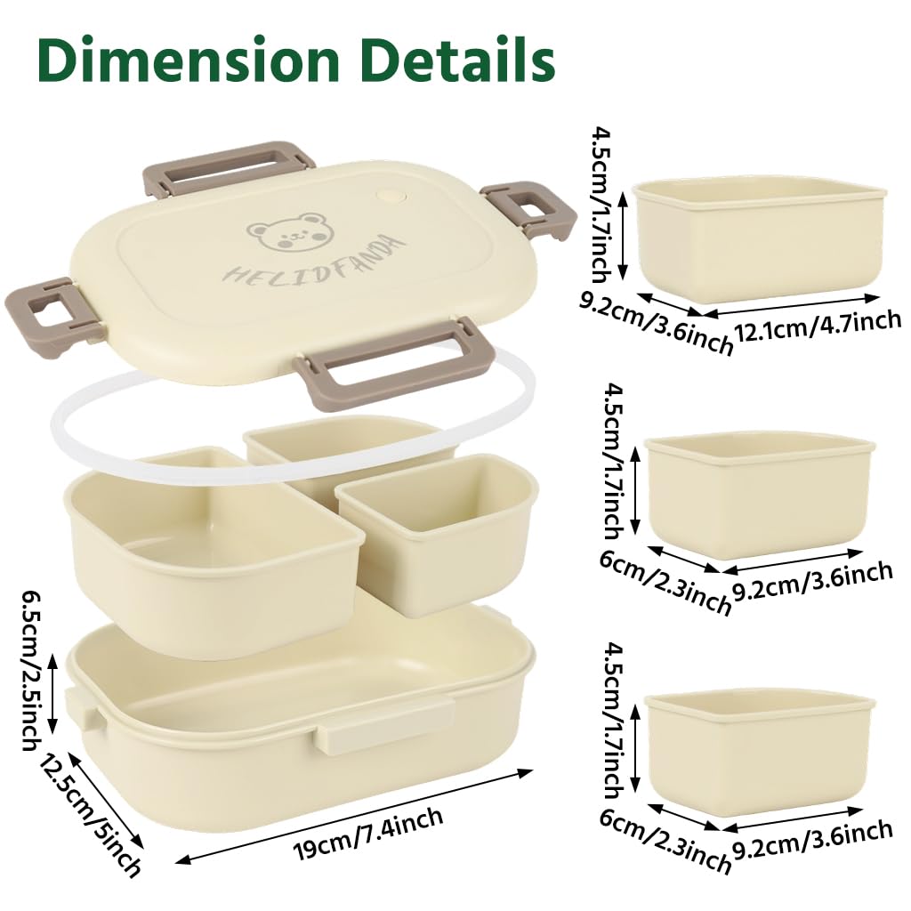 HASTHIP 3-Compartment Lunch Box