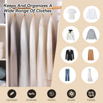 HASTHIP garment bags for clothes storage featuring full zipper clear plastic cover 55 in | 5 pack