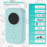 HASTHIP® Label Maker, Wireless Mini Lable Printer Machine, Portable Thermal Sticker Printer with Multiple Templates, Label Marker for Kitchen