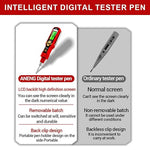 Hasthip® 2-in-1 Voltage Tester Pen with LCD Display, Non-Contact AC 450V Electrical Tester with Dual Head Phillips & Slotted Screwdriver, LED Light, Buzzer Alarm, Auto-Off (No Battery Included)